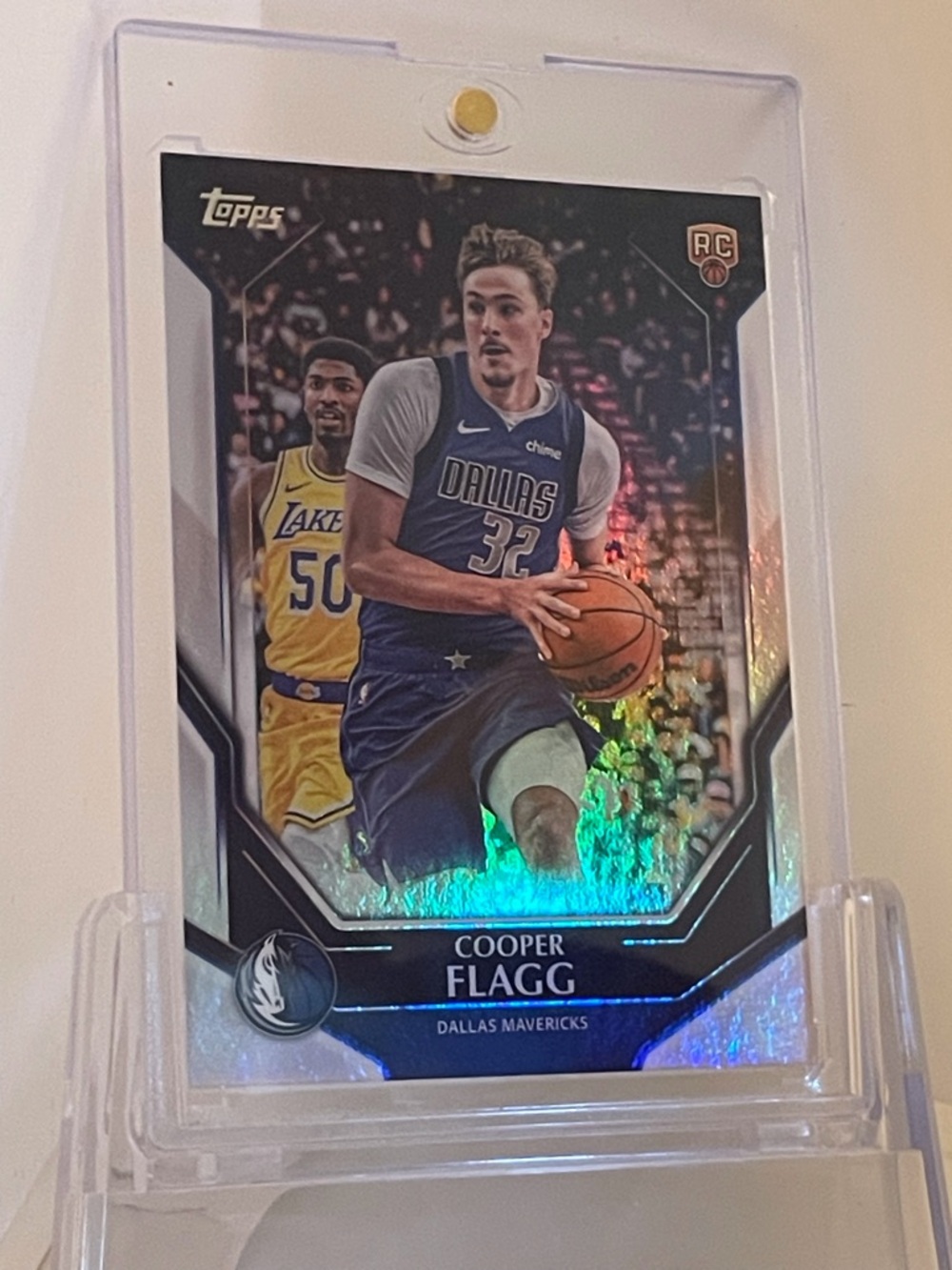 Cooper Flagg 2025-26 TOPPS BASKETBALL ROOKIE CARD EXCLUSIVE HOLO VIA TOPPS